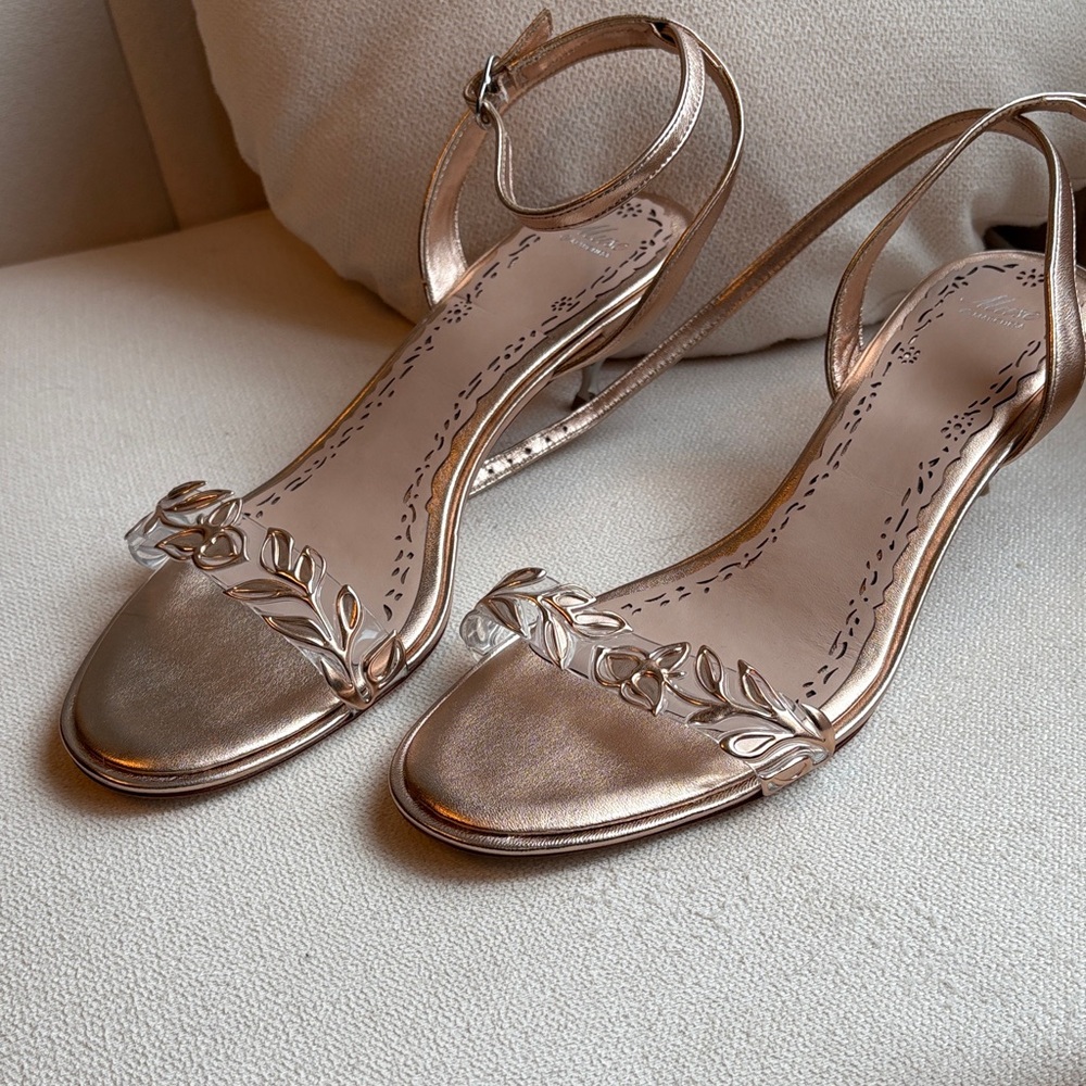 Marchesa Rose Gold Strappy heels